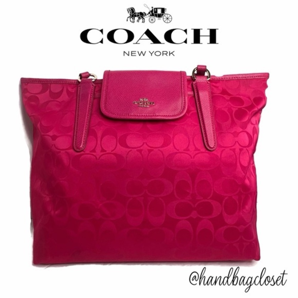 Coach Fuchsia Tote Bag